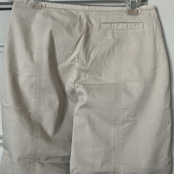 NIKE Golf Dri-Fit khaki ankle cotton blend flat front women’s pants Sz 8 M - Picture 4 of 10